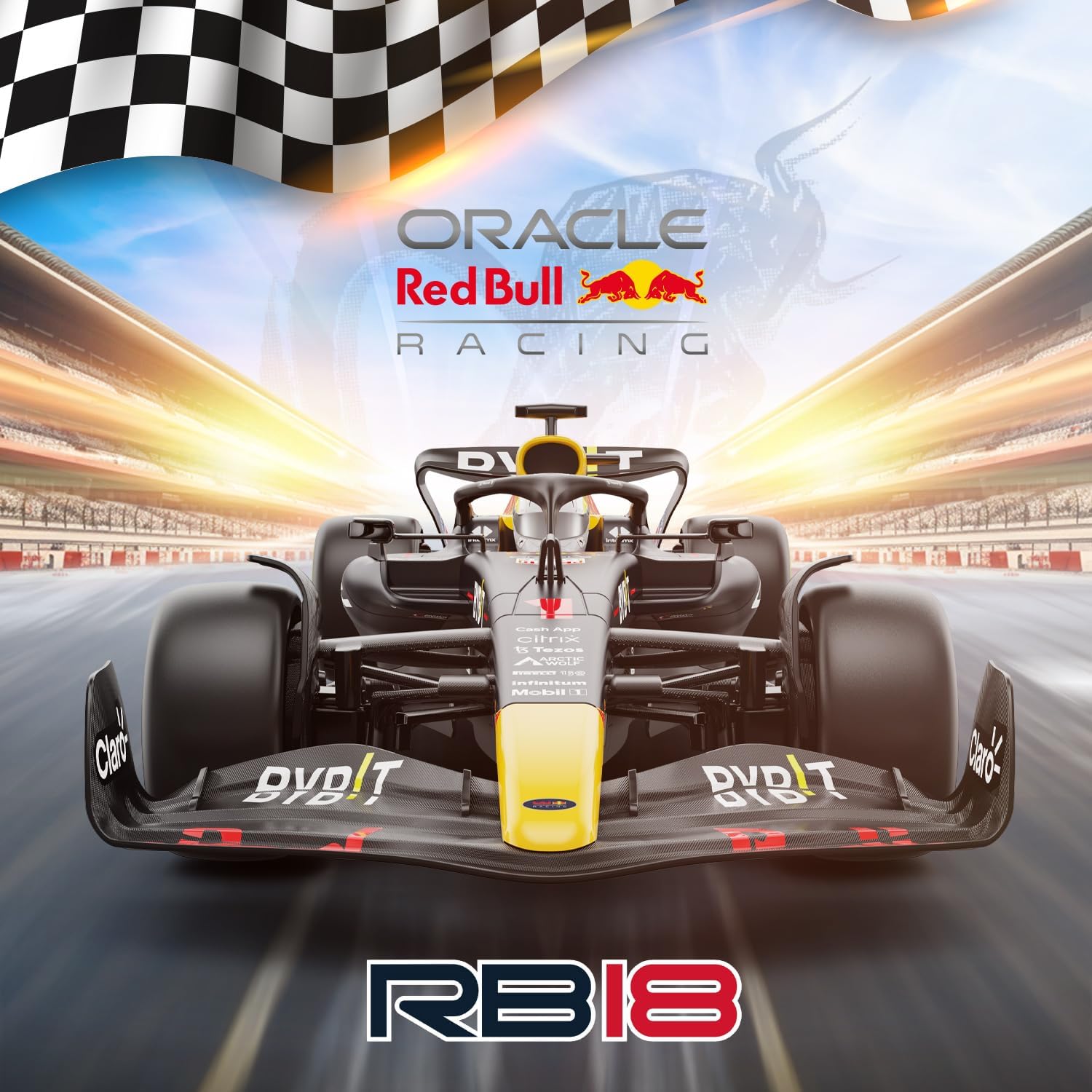 ラジコン RB18 Oracle Red Bull Racing 1/12スケール ダークブルー