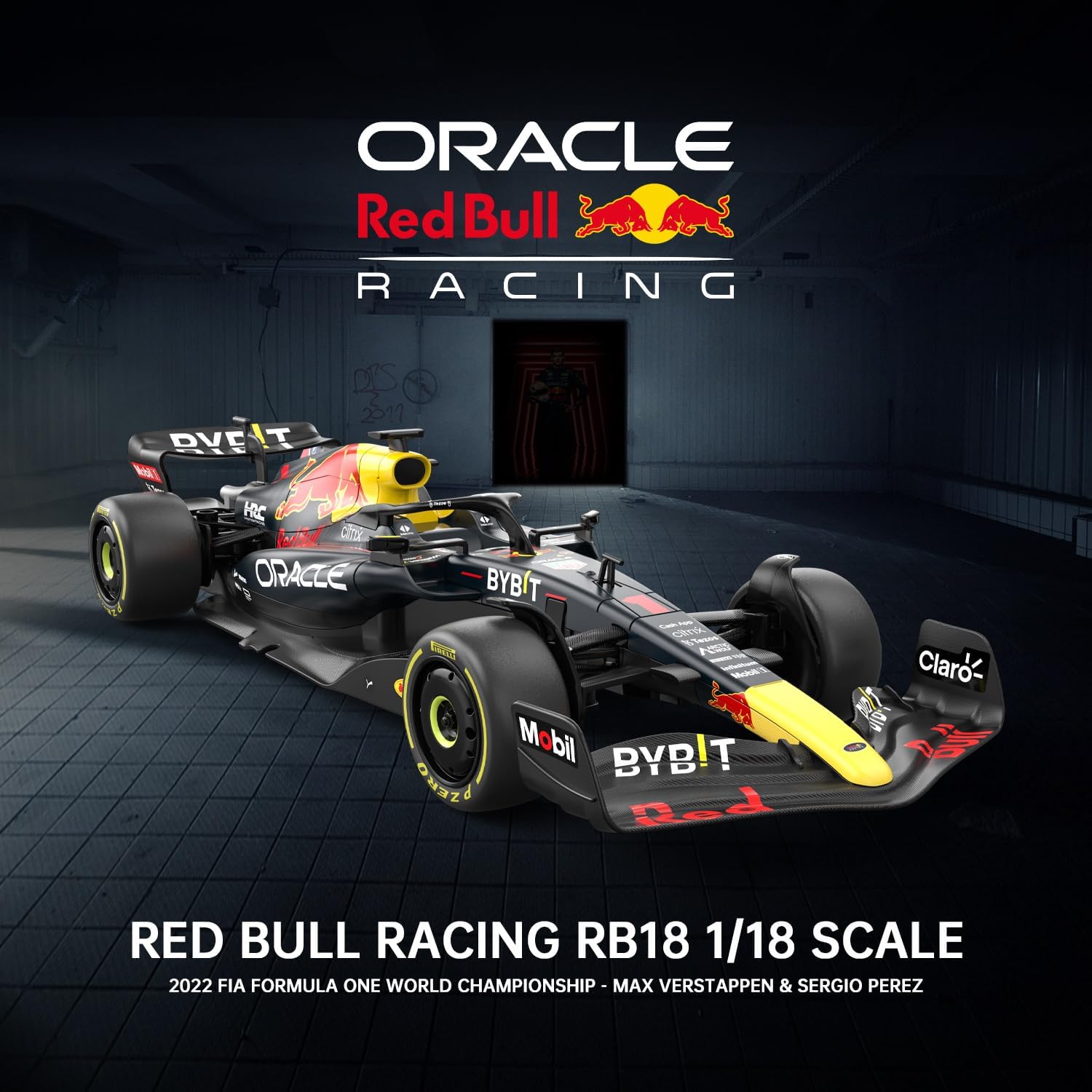 1/18スケール レッドブルレーシング RB18 公式ライセンス ラジコン Oracle Red Bull Racing ダークブルー